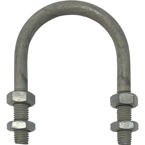 U-Bolt M6 x 60 mm Thread, 31 mm Inside Diam, 77 mm Inside Height Galvanised