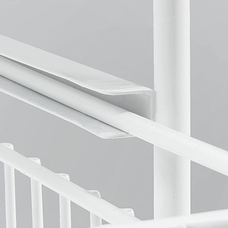 Panier de Rangement Coulissant à 2 Niveaux,tiroir Organisateur, Porte-épices, Panier Coulissant sous évier, étagère de Rangement pour comptoir de Cuisine, Garde-Manger (Blanc(1PC))