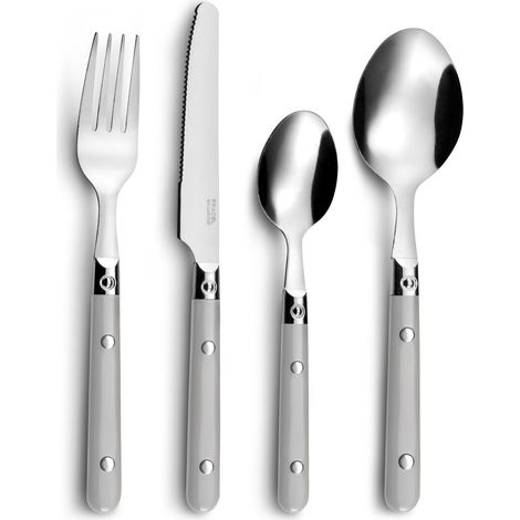 Set de Cubiertos Amefa Saxo 16 Piezas Metal Bicolor 6 Unidades (25 cm) 3546691416616 S2706051 Amefa