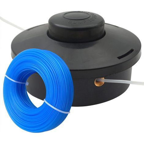 Replacement M10 x 1.25 left-hand trimmer head for brushcutters with 50m x 1.6mm round cord, model E (1/5)
