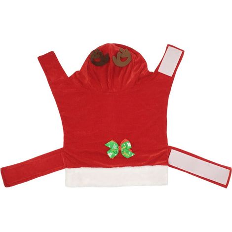 Vetement Noel Chien - Vetement Noel Chat - Tenue Fete Noel Pour Animaux - Coton Rouge - Tailles S a XXL (1/3)