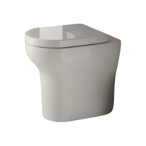 Vaso a terra filoparete in ceramica bianco lucido - Ceramica Cielo Jo - Senza copri wc