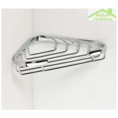 Porte-savon d'angle CYTRO en laiton chromé 23x13x3 cm (1/2)