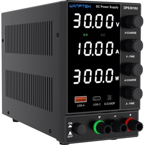 WANPTEK DPS3010U 0-30V 0-10A 300W alimentation à découpage cc affichage à 4 chiffres LED haute précision réglable Mini alimentation ca 115V/230V 50/60Hz (1/5)