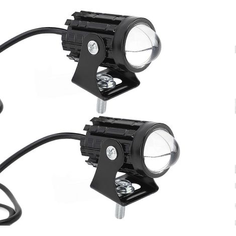 2 Stück Motorrad-LED-Scheinwerfer, wasserdicht, gelb-weiß, Fern- und Abblendlicht, 8 bis 80 V