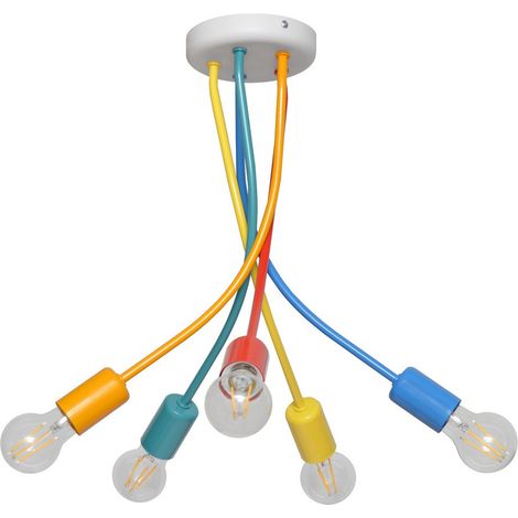 Helam HARVARD Plafonnier semi-encastré multibras multicolore 40cm