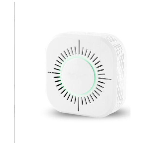 Détecteur de fumée intelligent domestique commercial sans fil alarme incendie capteur d'incendie détecteur de fumée 360 ° pas de détection d'angle mort (blanc) (1/4)