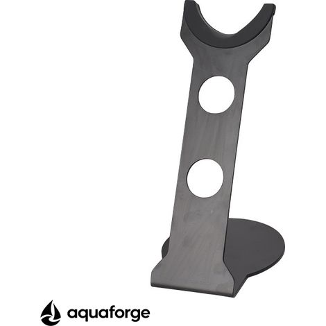 Support pour sèche cheveux avec diffuseur métal noir (1/5)