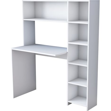 Scrivania in legno "Haham" 113 x 40 x 142 cm - Bianco