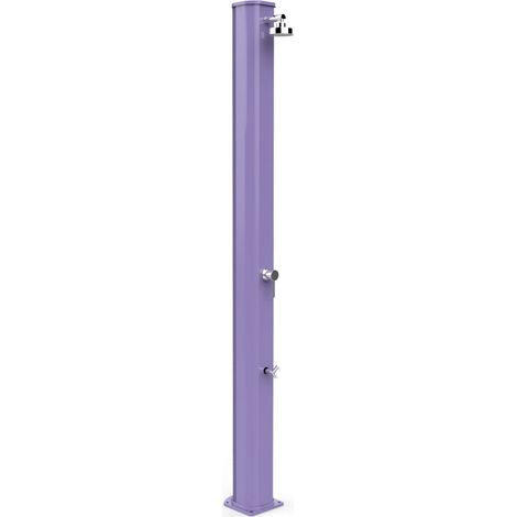 Doccia Solare da Giardino 40L Miscelatore e Lavapiedi Arkema Big Jolly Viola