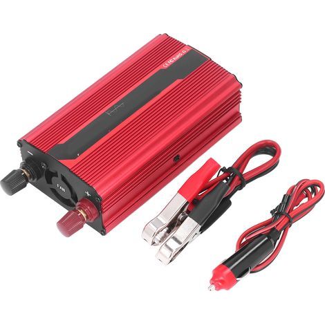 12V DC power inverter, 1000W input, solar converter, safe protection for automotive devices, DC12V to AC110V (1/5)