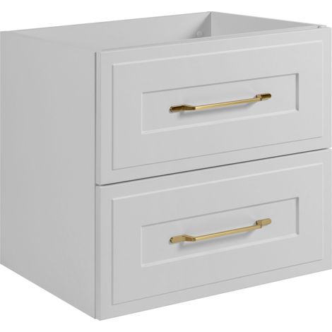 odan Waschbeckenunterschrank 80 cm, Beige Matt, 46 x 80 x 77 cm, MDF, feuchtraumgeeignet, Badmöbel Unterschrank