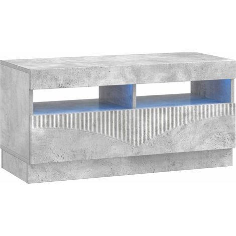 LED TV Cabinet Concrete Grey Engineered Wood vidaXL (1/5)