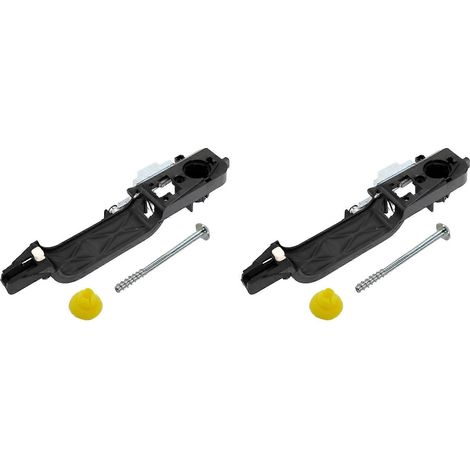 2 unidades de soporte para manija de puerta delantera izquierda del lado del conductor para Ford Focus 2008 2009 2010 2011. (1/5)