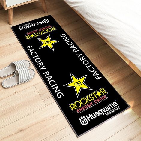 Tapis d'exposition pour moto 60 x 200 cm, antidérapant, idéal pour les passionnés de moto. Tapis décoratif, résistant aux taches et facile à nettoyer
