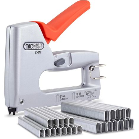 Tacwise Duo Metal Cable Tacker Wire Cable Staple Gun Uses CT & 4000 Staples 1763
