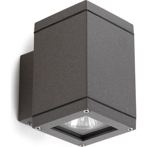Aplique de pared SETH mediano cuadrado LED SMD AC 4 W 510 lm 4000 K CRI80 IP65 Antracita (1/3)