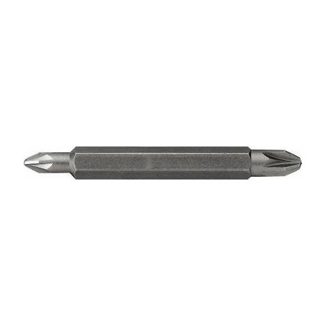 Punta Phillips de doble cara PH1&2 larga de 60 mm, 10 unidades - S/68-784-1