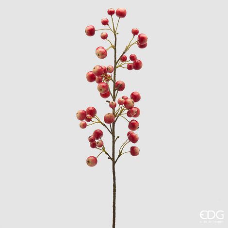 EDG Enzo De Gasperi Ramo Meline Pianta Artificiale H 88 Cm Rosso