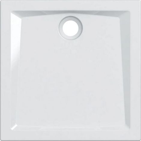 Piatto doccia quadrato 80x80x6 cm bianco lucido in grés porcellanato - Geberit - Colore: Bianco (1/3)