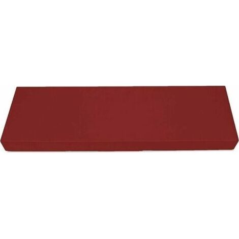 Matelas Coussin Dossier pour Palette Canapé Appui 100x45x7 - Intérieur/Extérieur – imperméable - vin rouge (1/5)