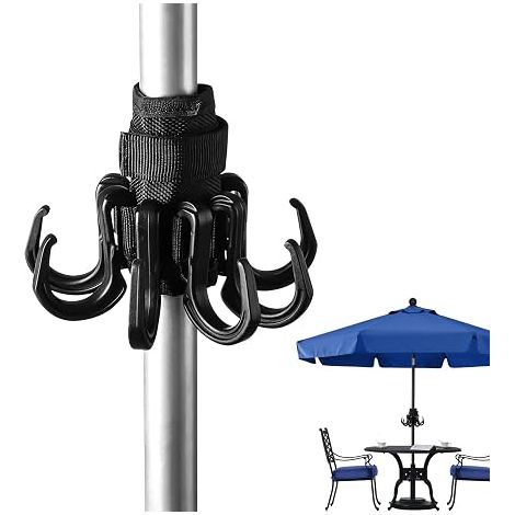 JSSEVN-Lot de 6 pinces pour chaises longues de plage et pinces à serviettes pour chaises longues de plage - Crochets robustes pour parasol et parasol (1/5)