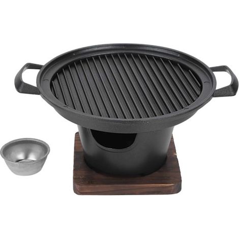 Barbecue, mini-grill portable sans fumée, grill au charbon de bois, accessoires pour grill 26 x 21 x 12,5 cm (1/5)