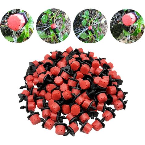(50 pièces) Buse d'arrosage de jardin, goutteur réglable, arroseur micro-goutte pour balcon, cour ou serre (1/4)