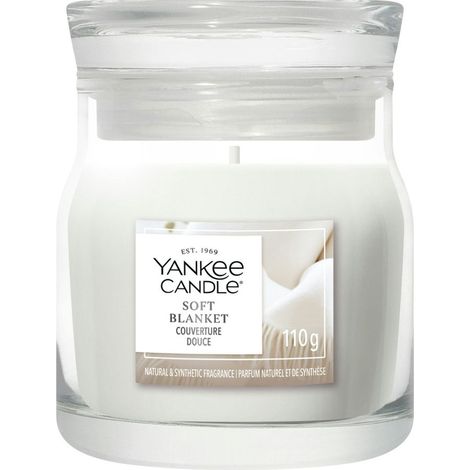 Candela Giara Piccola Signature Soft Blanket 110g Bianco Yankee Candle