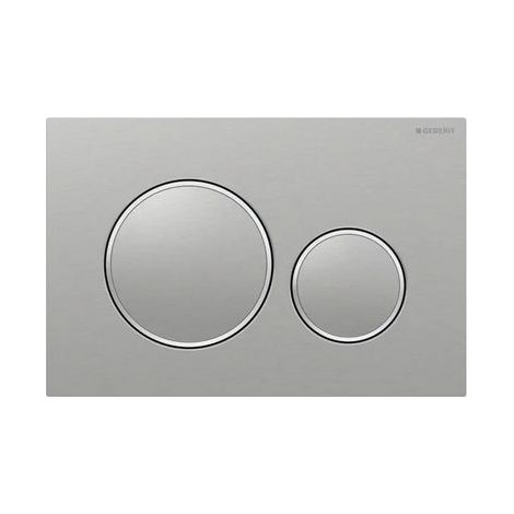 PLACCA DI COMANDO SIGMA 20 ANTIVANDALO INOX- Acciaio Spazz. -Bordi lucidi- GEBERIT- pezzi 1 (1/4)