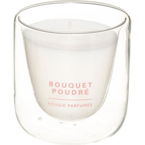 Bougie Parfumée En Verre "Ilan" 130g Bouquet Poudré