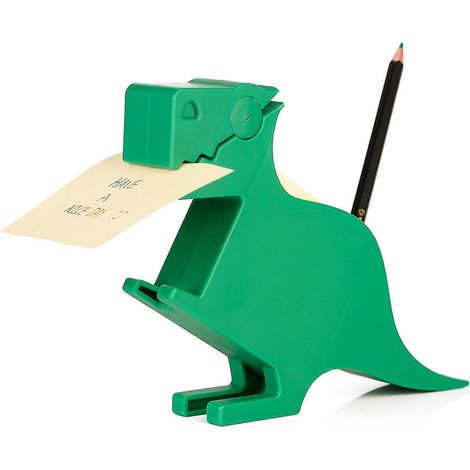 Porte-mémos de bureau, distributeur de blocs-notes, porte-stylo dinosaure, clip multifonctionnel (1/5)