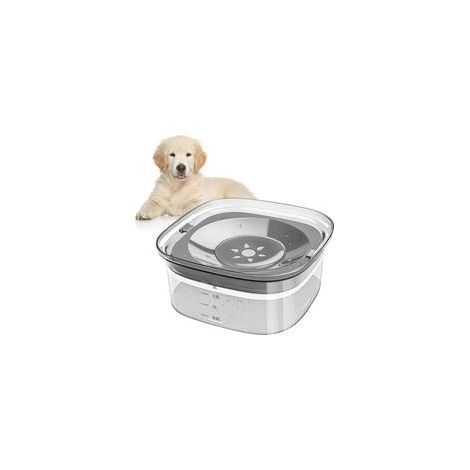 2-Liter-Napf für Hunde und Katzen mit Spritzschutz – Hochwertiges Polycarbonat – Auslaufsicherer Seitendeckel – Rutschfest (1/5)