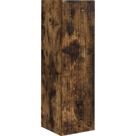 Mobile TV da parete moderno con pratico spazio portaoggetti 30 x 31 x 100 cm in legno multistrato rovere fumo 020054995