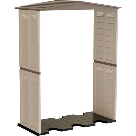 modulo estensione casetta da giardino artplast "garden shed" in polipropilene beige 151x87x200 cm