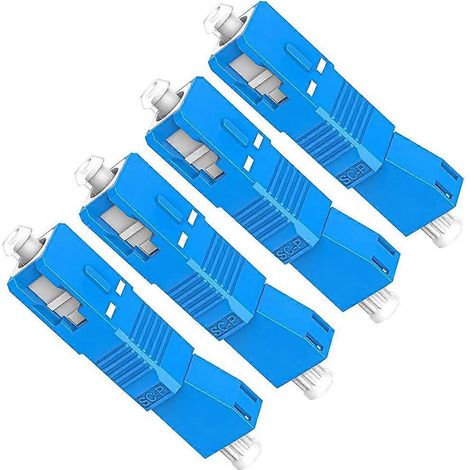 Adaptateur fibre optique SC mâle vers LC femelle, connecteur adaptateur SC/UPC mâle vers LC/UPC femelle 9/125 µm, pour une utilisation dans les wattmètres optiques. (1/5)