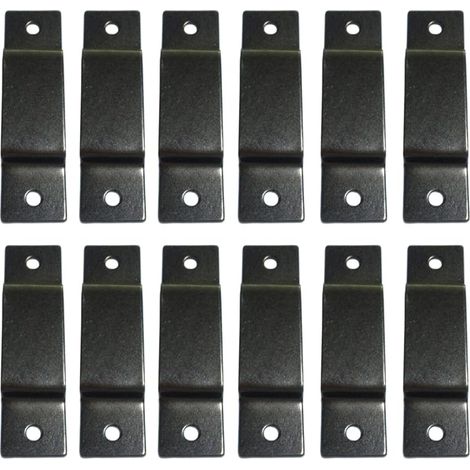 Lot de 12 pinces à mesurer en métal avec vis pour sacs, poches, pantalons (1/5)