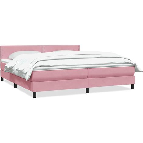 Maison Exclusive - Boxspringbett mit Matratze Rosa 180x210 cm Sam