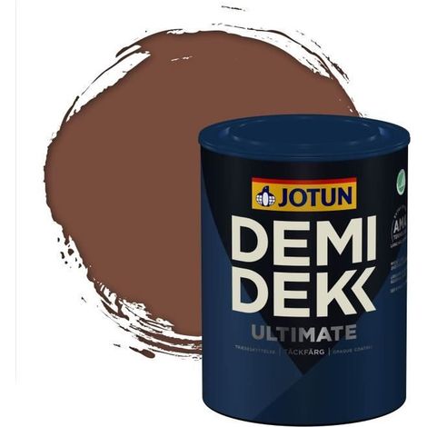 Peinture Bois - DEMI DEKK ULTIMATE - Lasure Opaque Satinée - RAL 8002 - 0,75L (1/2)