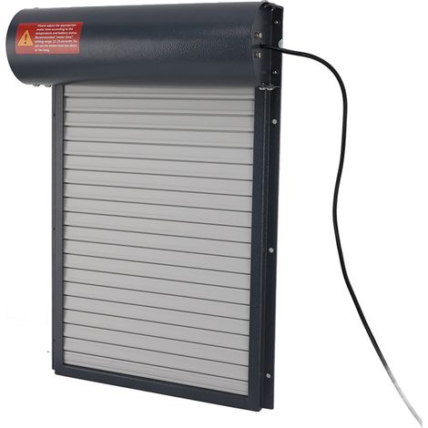 Contrôle automatique de synchronisation de porte de poulailler à enroulement, contrôleur d'ouverture gris pour fermes avicoles (1/5)