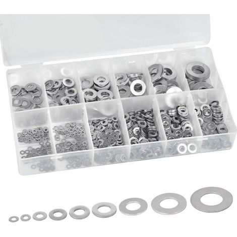 Ensemble de rondelles plates en acier inoxydable, adapté à la décoration intérieure (1/5)