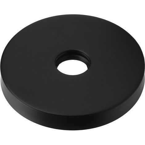 Grande bride de bras de douche, plaque d'écusson en acier inoxydable 304 pour remplacement de tuyau G1/2 pouces, noir pour la maison (1/5)