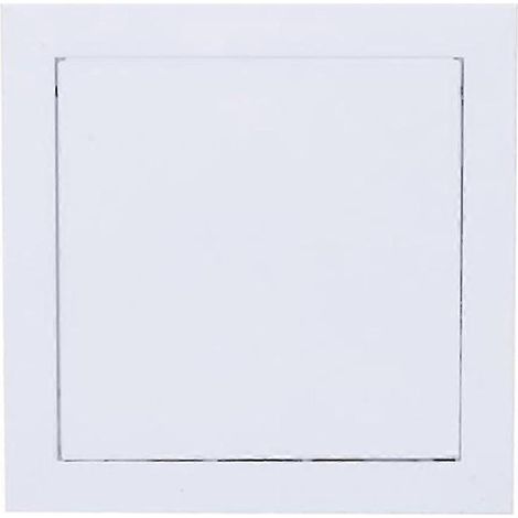 Panneau d'accès plafond/mur en alliage d'aluminium 400 x 400 mm, ouverture par simple pression, 135 charnières, finition blanc mat (1/5)