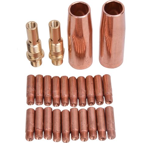 Kit Accessoires Poste à Souder MIG 21-50 Buse de Soudage 35-50 Diffuseur de Gaz 11-35 Embout de Contact Lot Complet (1/3)