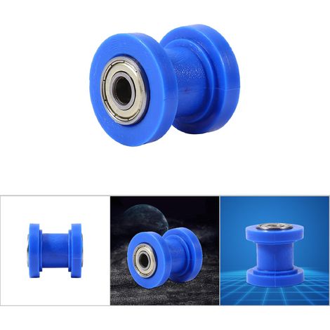 Galet tendeur de chaîne de 8 mm de diamètre intérieur pour moto tout-terrain chinoise (pit bike), bleu (1/5)