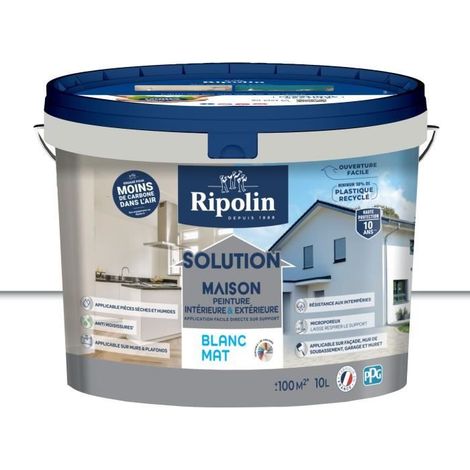 Lösung Haus Weiß Matt - RIPOLIN - 10 L