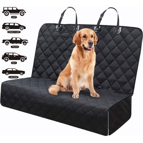 Housse de Siège pour Chien, Protection de Banquette Siège Protection Chien pour Voiture épaissi 600D, Taille Universelle pour Voiture/SUV/Camion, 135x120 cm (1/4)