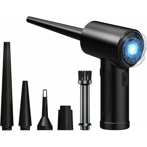 Mini Aspirateur Souffleur Électrique sans Fil, Nettoyeur Portable à Air pour PC, Canapé et Auto, Batterie Rechargeable, Dépoussiéreur Mains Libres (1/5)