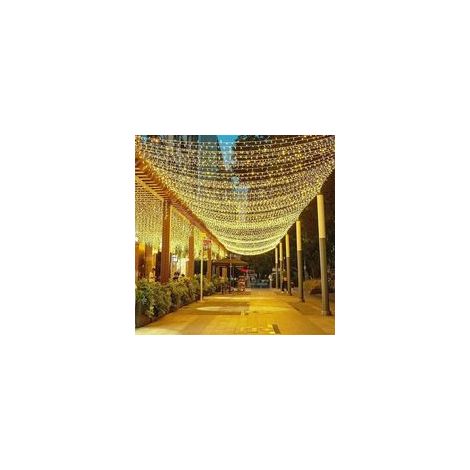 100M 1000 LED (Blanc chaud) Guirlande Lumineuse Carnaval Mariage Extérieur Jardin Intérieur Éclairage (1/5)