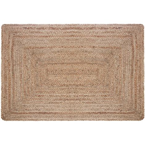 Atmosphera – Tapis décoratif en jute naturel 60 x 90 cm – Tapis scandinave pour salon, chambre ou cuisine – Facile à entretenir et durable